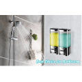 Wandmontierte Presse Typ Doppelte Dusche und Shampoo Dispenser V-8102 500ml * 2